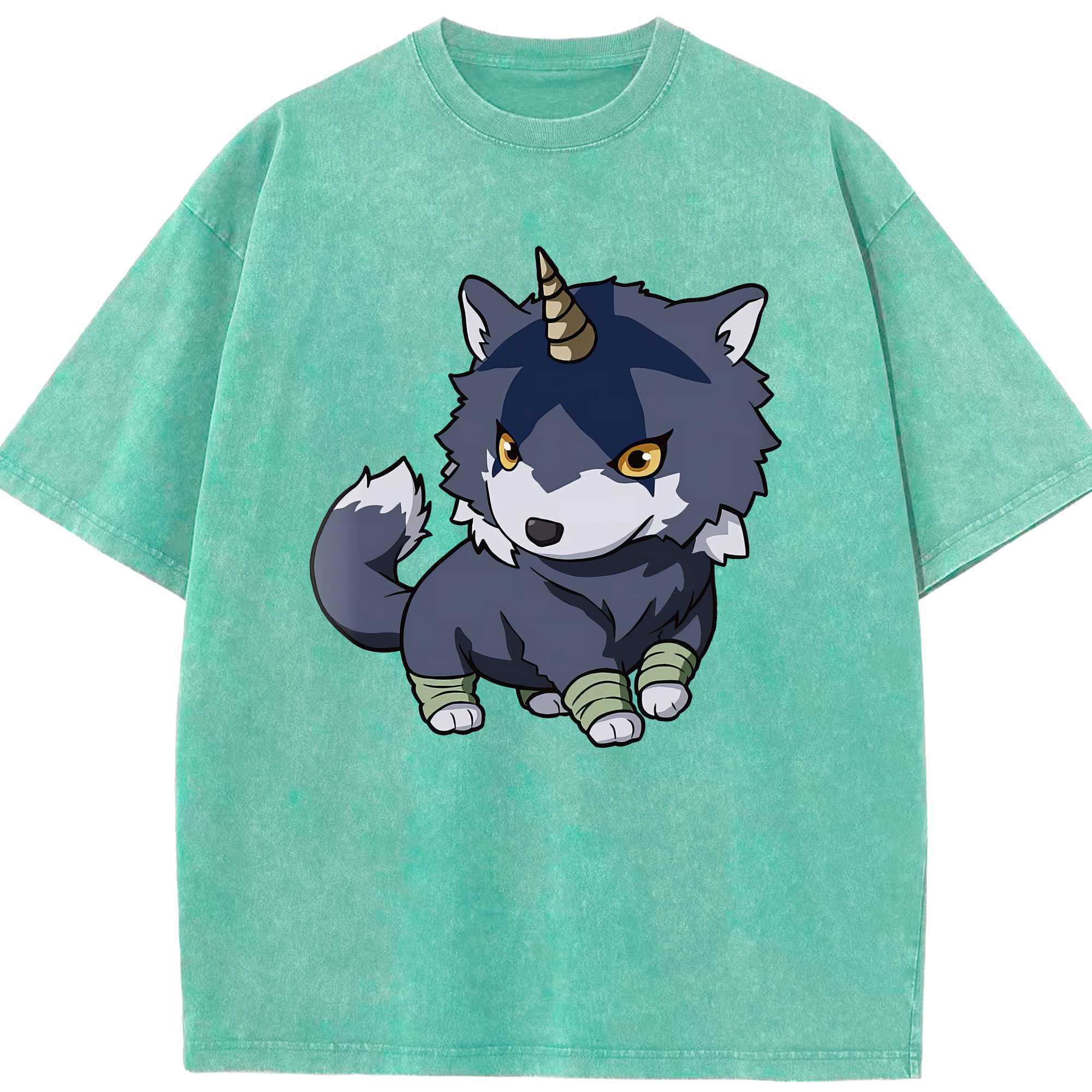 （画像用） 転スラ Regarding Reincarnated to Slime 綿100% ヴィンテージ風 半袖Tシャツ（フロントプリント）